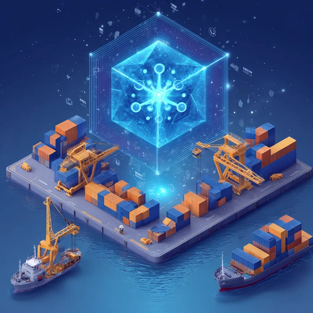 정사각형 항만 AI 일러스트 5